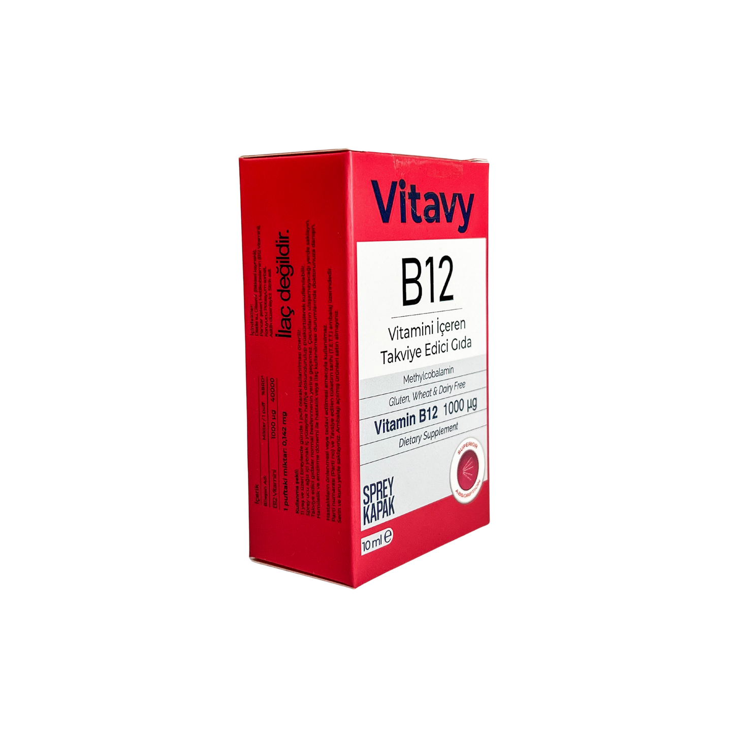 Vitavy B12 Vitamini İçeren Sprey Takviye Edici Gıda
