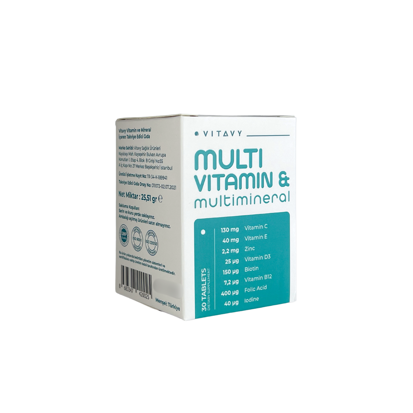 Vitavy Vitamin ve Mineral İçeren Takviye Edici Gıda | Multivitamin & Multimineral