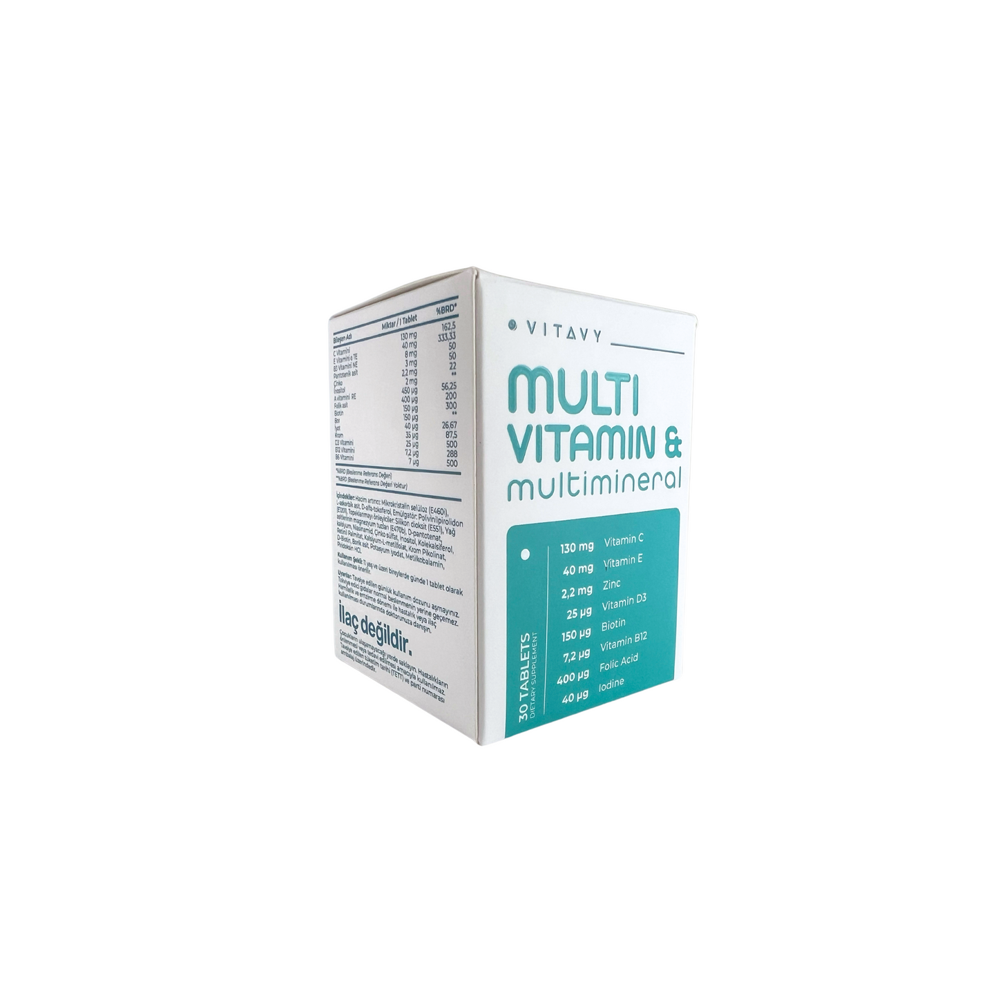 Vitavy Vitamin ve Mineral İçeren Takviye Edici Gıda | Multivitamin & Multimineral