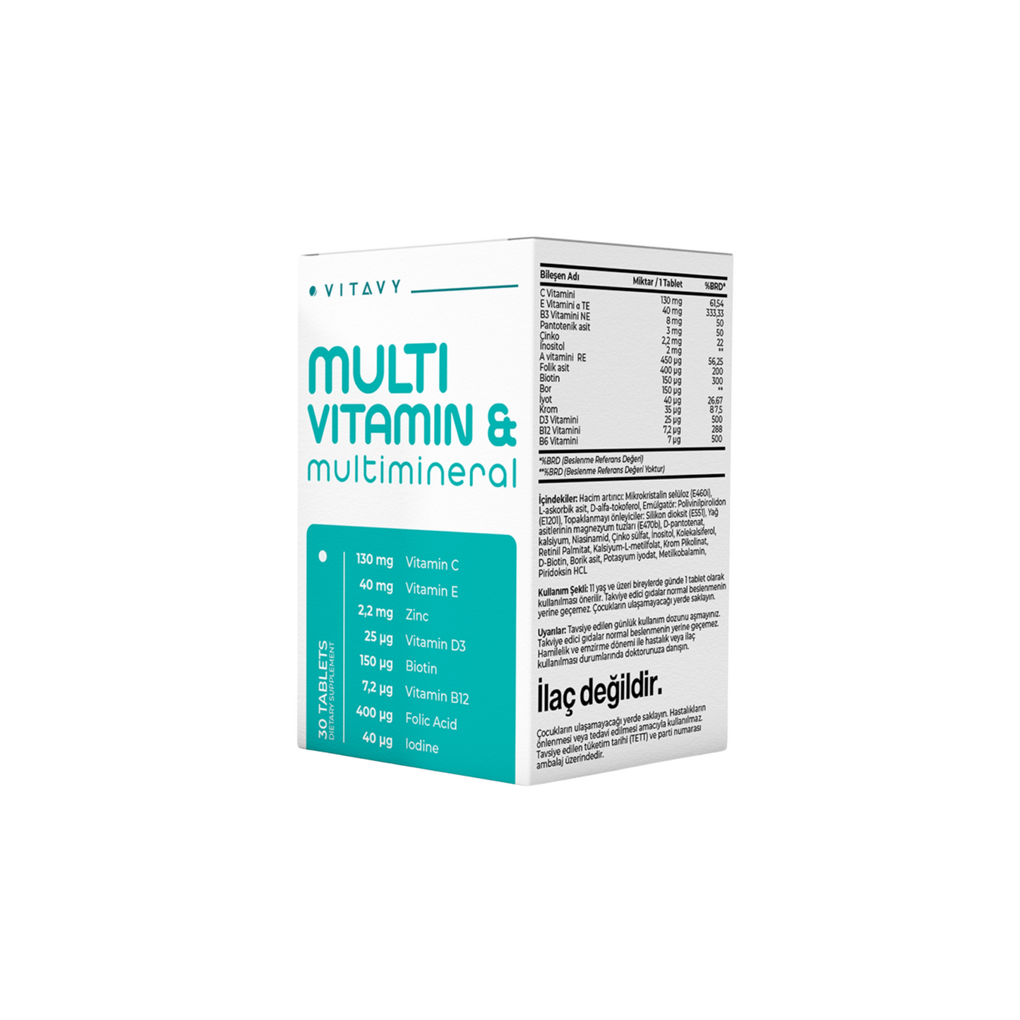 Vitavy Vitamin ve Mineral İçeren Takviye Edici Gıda | Multivitamin & Multimineral