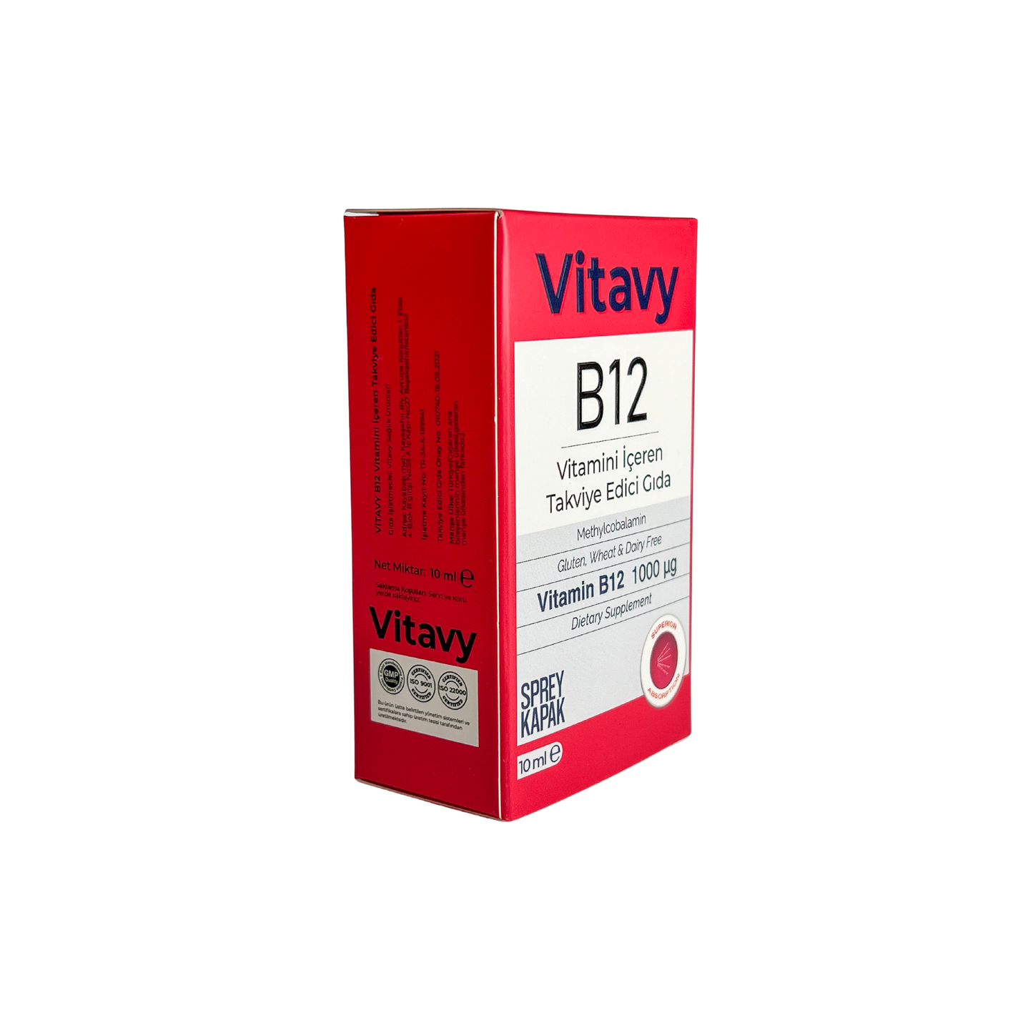 Vitavy B12 Vitamini İçeren Takviye Edici Gıda | Sprey İkili Set