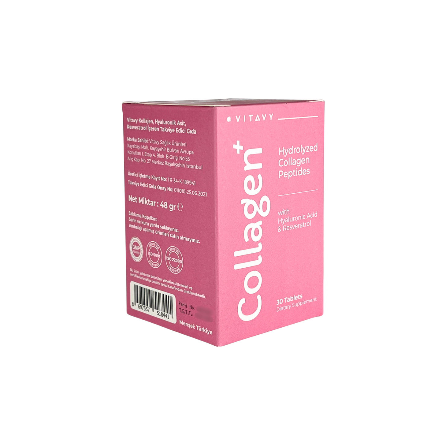 Vitavy Kollajen & Hyaluronik Asit & Resveratrol İçeren Takviye Edici Gıda | İkili Set