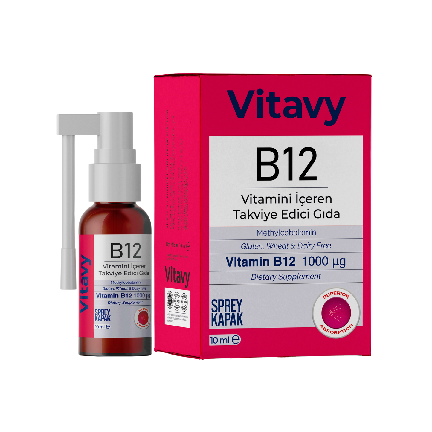 Vitavy B12 Vitamini İçeren Sprey Takviye Edici Gıda