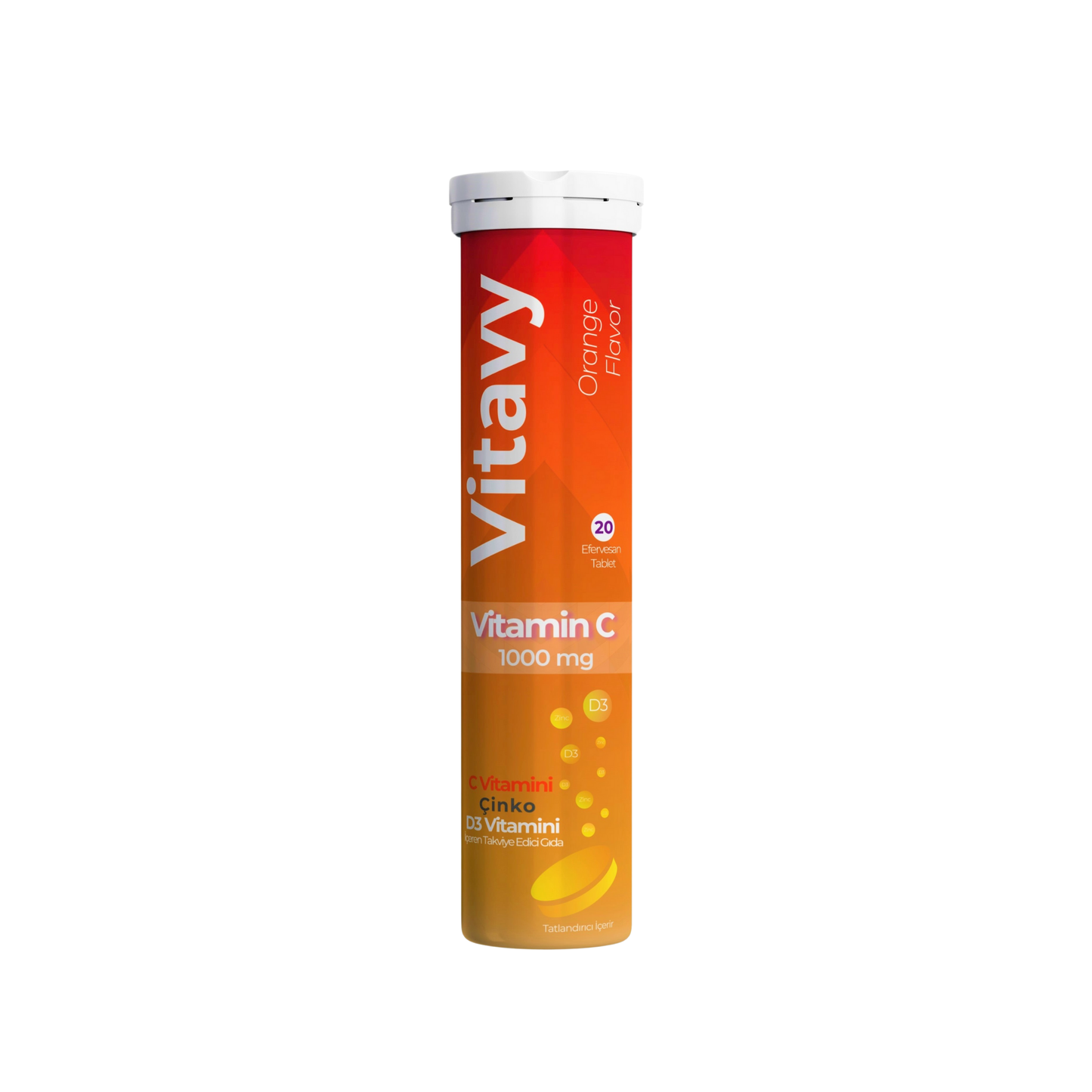 Vitavy C Vitamini, Çinko, D3 Vitamini İçeren Takviye Edici Gıda | Efervesan