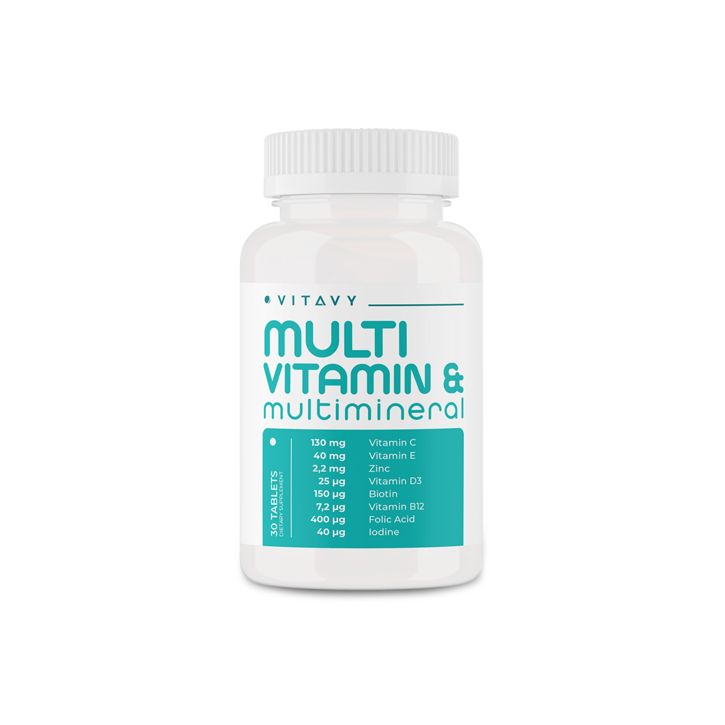 Vitavy Vitamin ve Mineral İçeren Takviye Edici Gıda (Multivitamin & Multimineral) ve Vitavy B12 Vitamini İçeren Takviye Edici Gıda | İkili Set